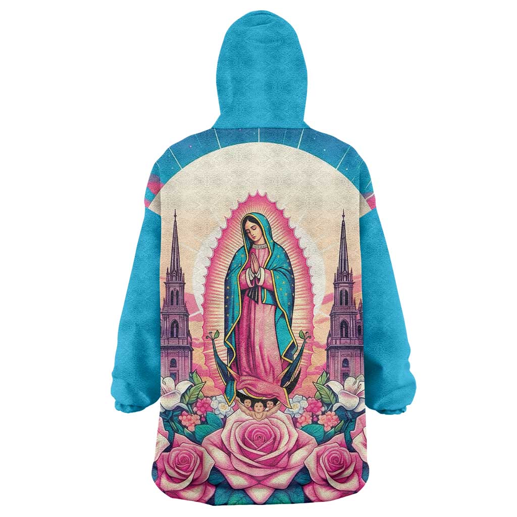 Our Lady of Guadalupe Wearable Blanket Hoodie Virgin Mary of Mexico - Wonder Print Shop