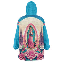 Our Lady of Guadalupe Wearable Blanket Hoodie Virgin Mary of Mexico - Wonder Print Shop