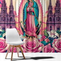 Our Lady of Guadalupe Window Curtain Virgin Mary of Mexico - Wonder Print Shop