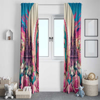 Our Lady of Guadalupe Window Curtain Virgin Mary of Mexico - Wonder Print Shop