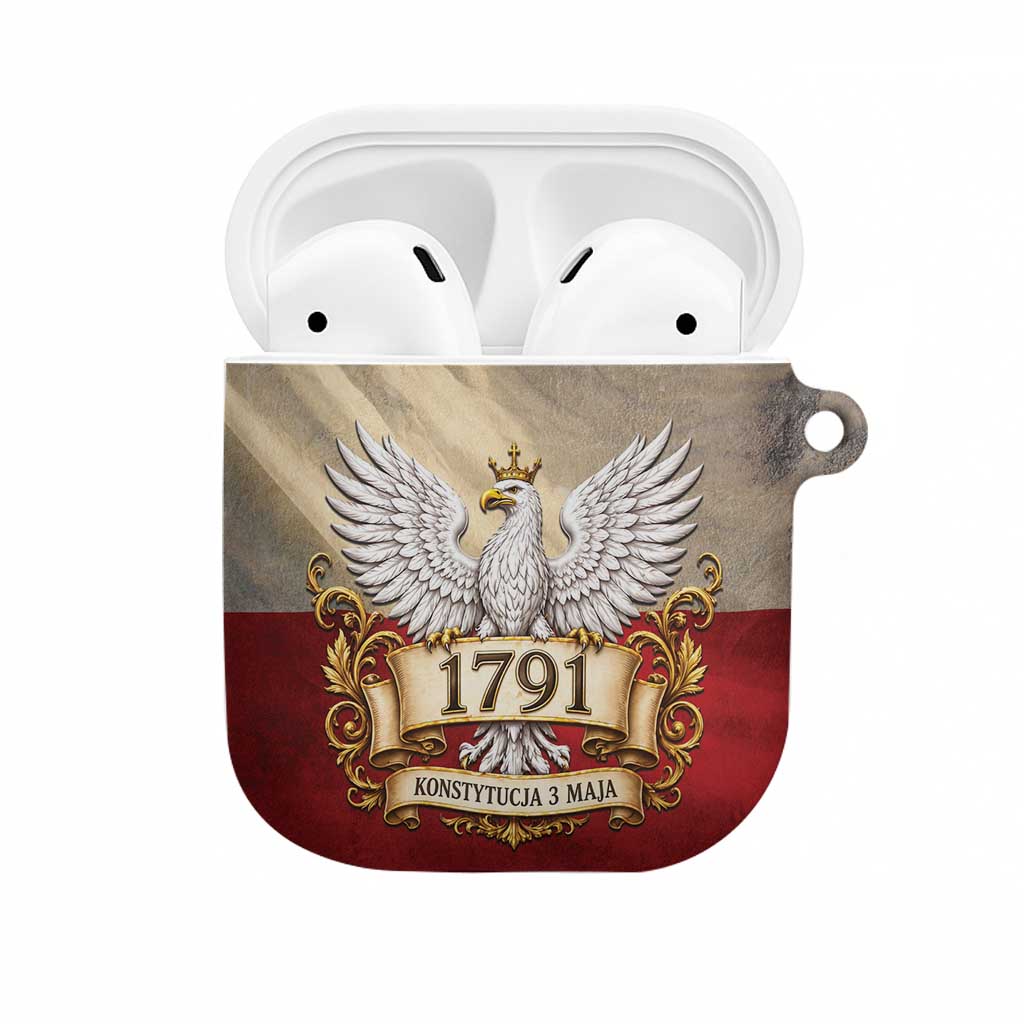 Poland Constitution Day 1791 AirPods Case Polska Konstytucja 3 Maja Pride White Eagle