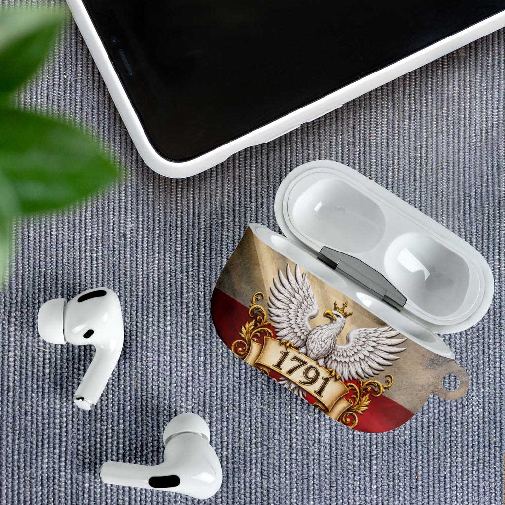 Poland Constitution Day 1791 AirPods Case Polska Konstytucja 3 Maja Pride White Eagle