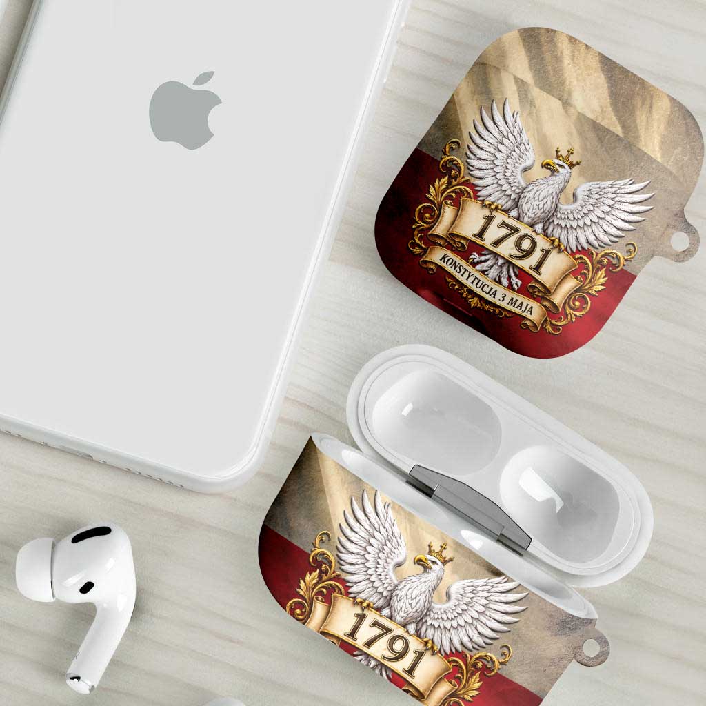 Poland Constitution Day 1791 AirPods Case Polska Konstytucja 3 Maja Pride White Eagle