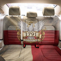 Poland Constitution Day 1791 Back Car Seat Cover Polska Konstytucja 3 Maja Pride White Eagle