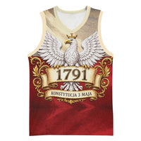 Poland Constitution Day 1791 Basketball Jersey Polska Konstytucja 3 Maja Pride White Eagle