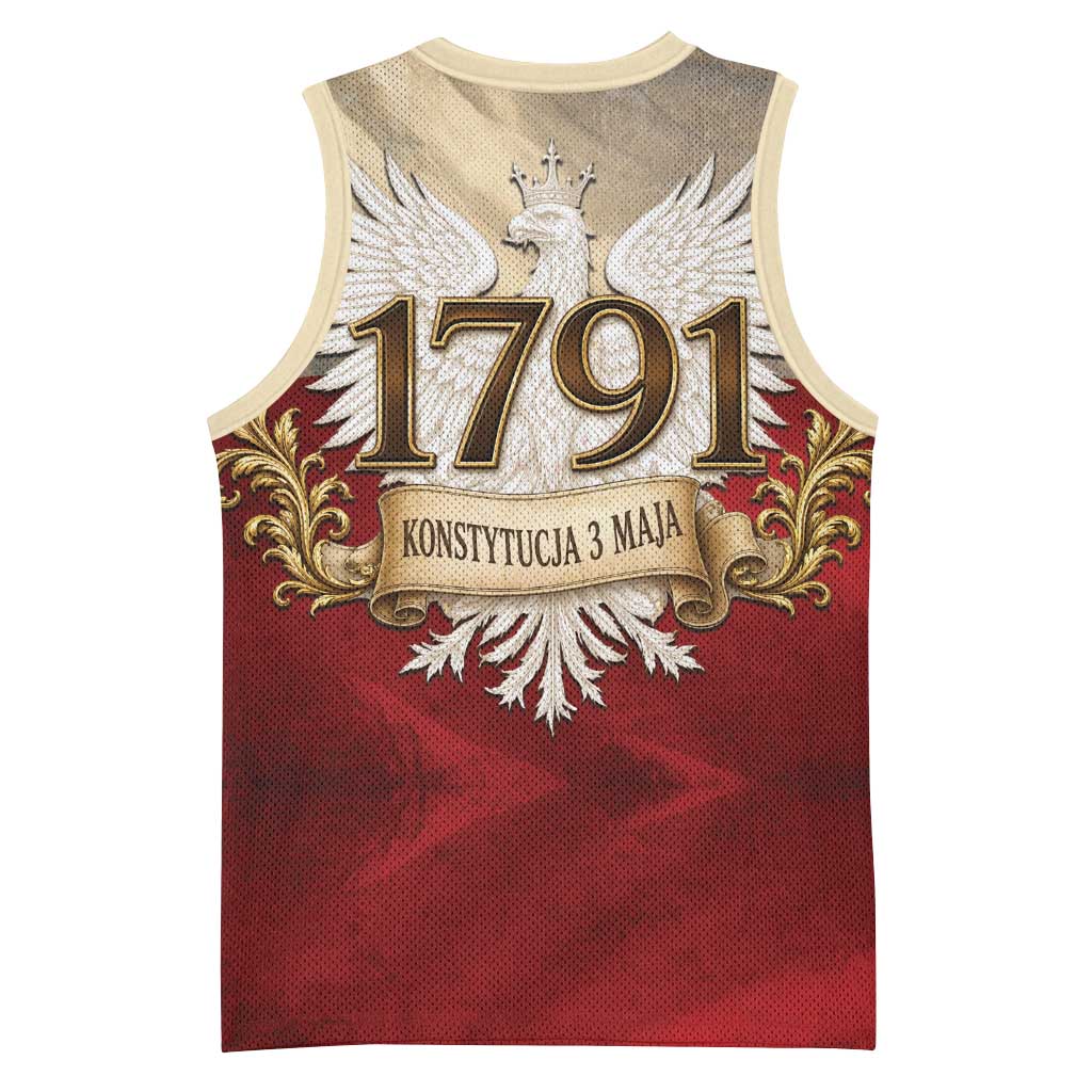Poland Constitution Day 1791 Basketball Jersey Polska Konstytucja 3 Maja Pride White Eagle