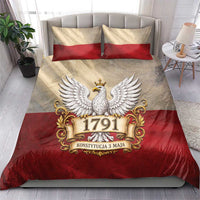 Poland Constitution Day 1791 Bedding Set Polska Konstytucja 3 Maja Pride White Eagle