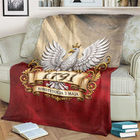 Poland Constitution Day 1791 Blanket Polska Konstytucja 3 Maja Pride White Eagle