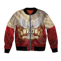 Poland Constitution Day 1791 Bomber Jacket Polska Konstytucja 3 Maja Pride White Eagle