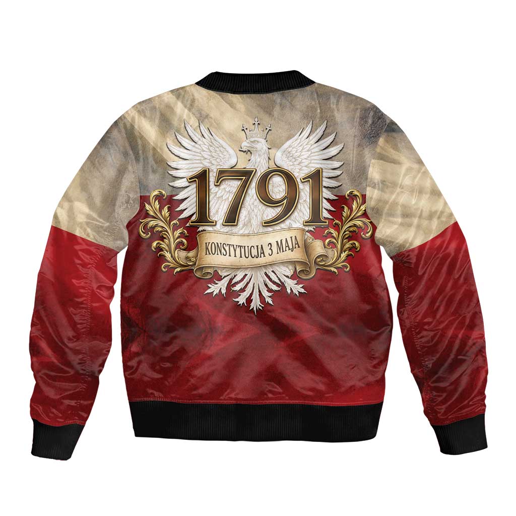 Poland Constitution Day 1791 Bomber Jacket Polska Konstytucja 3 Maja Pride White Eagle