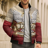 Poland Constitution Day 1791 Bomber Puffer Jacket Polska Konstytucja 3 Maja Pride White Eagle