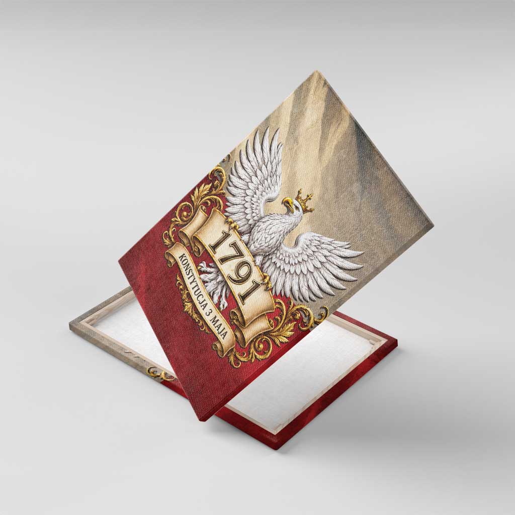 Poland Constitution Day 1791 Canvas Wall Art Polska Konstytucja 3 Maja Pride White Eagle
