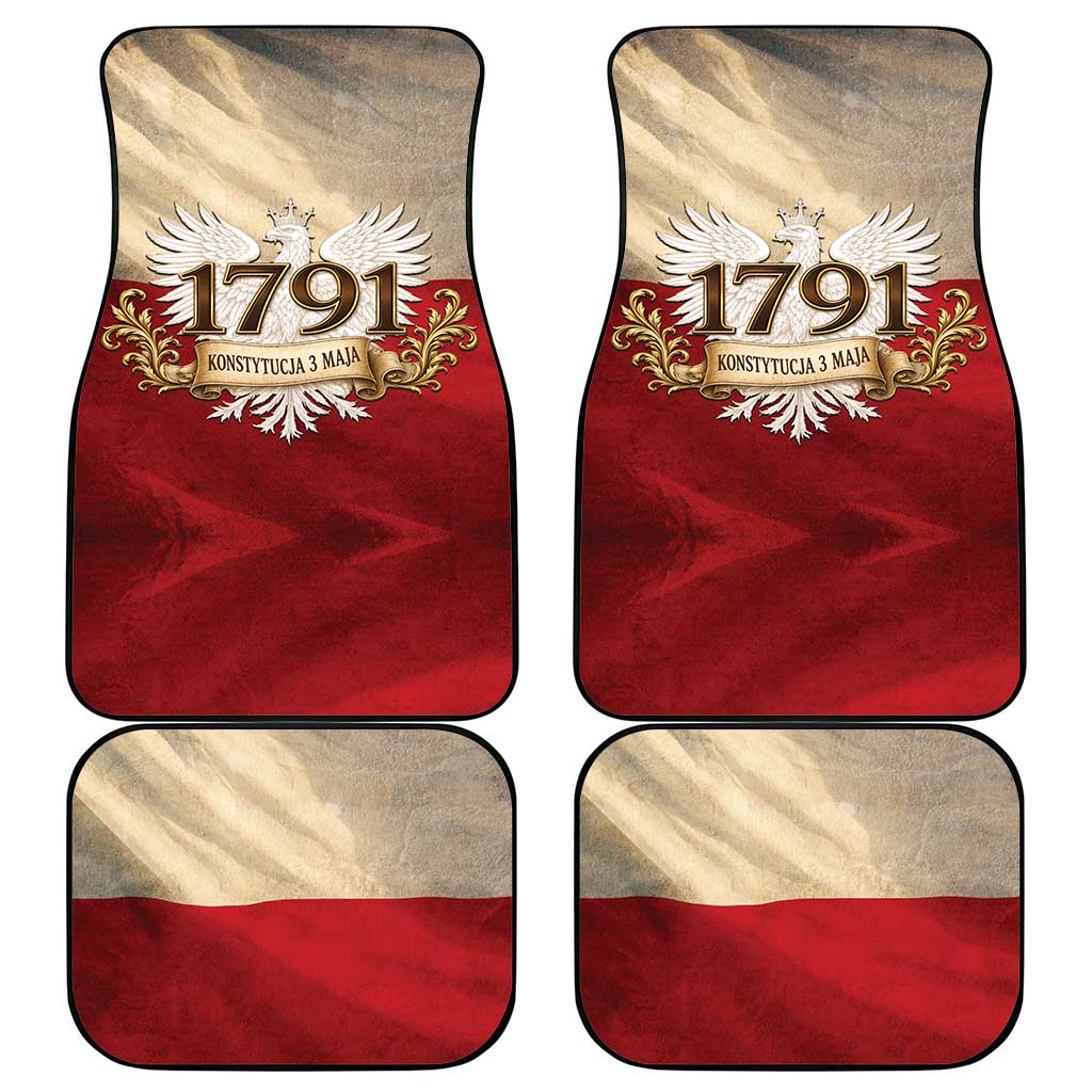 Poland Constitution Day 1791 Car Mats Polska Konstytucja 3 Maja Pride White Eagle