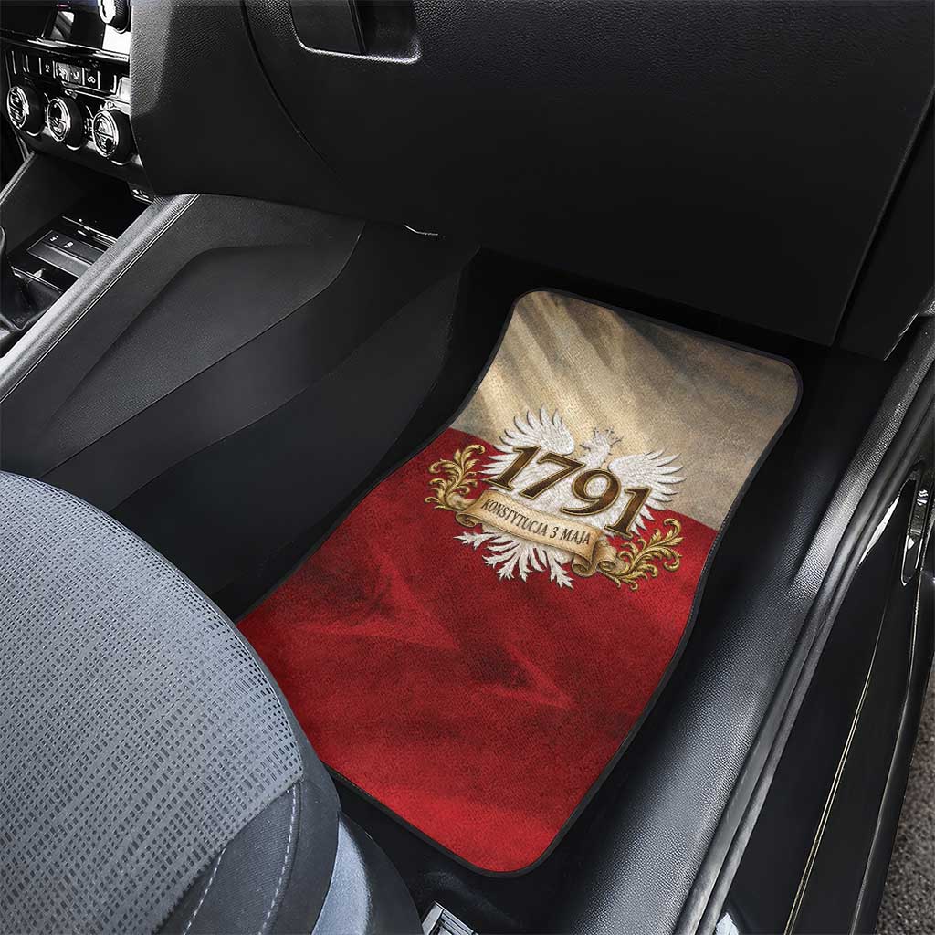 Poland Constitution Day 1791 Car Mats Polska Konstytucja 3 Maja Pride White Eagle