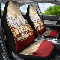 Poland Constitution Day 1791 Car Seat Cover Polska Konstytucja 3 Maja Pride White Eagle