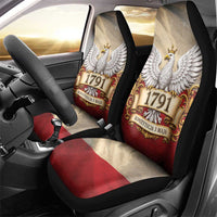 Poland Constitution Day 1791 Car Seat Cover Polska Konstytucja 3 Maja Pride White Eagle