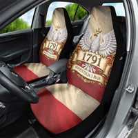 Poland Constitution Day 1791 Car Seat Cover Polska Konstytucja 3 Maja Pride White Eagle