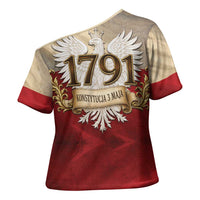 Poland Constitution Day 1791 Cross Shoulder Shirt Polska Konstytucja 3 Maja Pride White Eagle