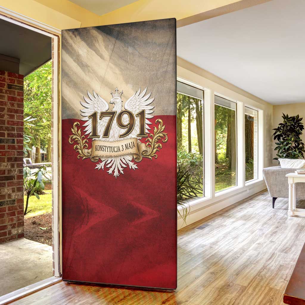 Poland Constitution Day 1791 Door Cover Polska Konstytucja 3 Maja Pride White Eagle
