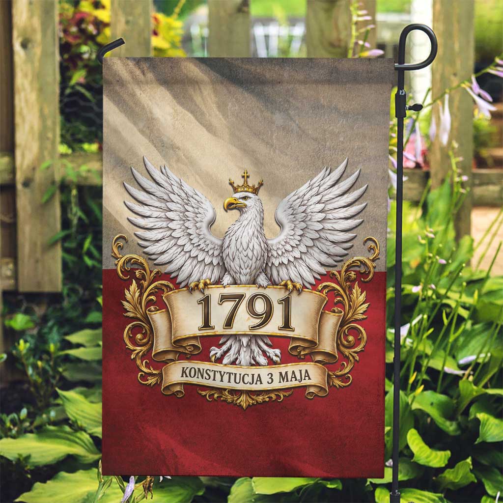 Poland Constitution Day 1791 Garden Flag Polska Konstytucja 3 Maja Pride White Eagle