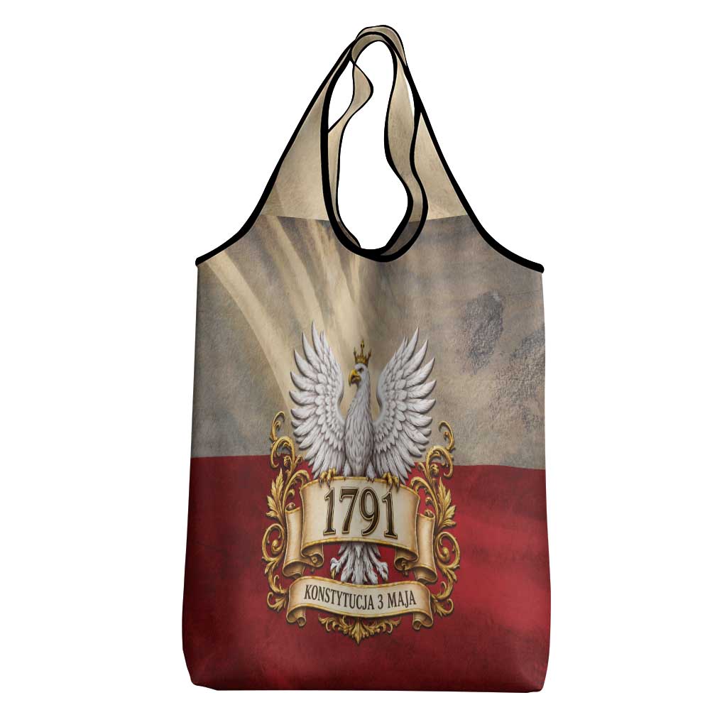Poland Constitution Day 1791 Grocery Bag Polska Konstytucja 3 Maja Pride White Eagle