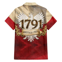 Poland Constitution Day 1791 Hawaiian Shirt Polska Konstytucja 3 Maja Pride White Eagle