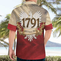 Poland Constitution Day 1791 Hawaiian Shirt Polska Konstytucja 3 Maja Pride White Eagle