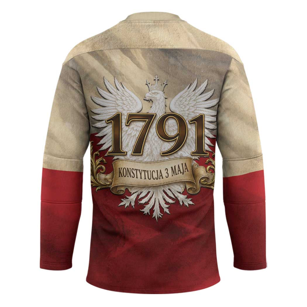 Poland Constitution Day 1791 Hockey Jersey Polska Konstytucja 3 Maja Pride White Eagle