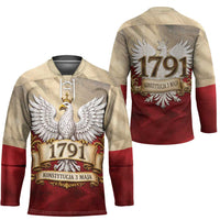 Poland Constitution Day 1791 Hockey Jersey Polska Konstytucja 3 Maja Pride White Eagle