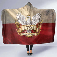 Poland Constitution Day 1791 Hooded Blanket Polska Konstytucja 3 Maja Pride White Eagle