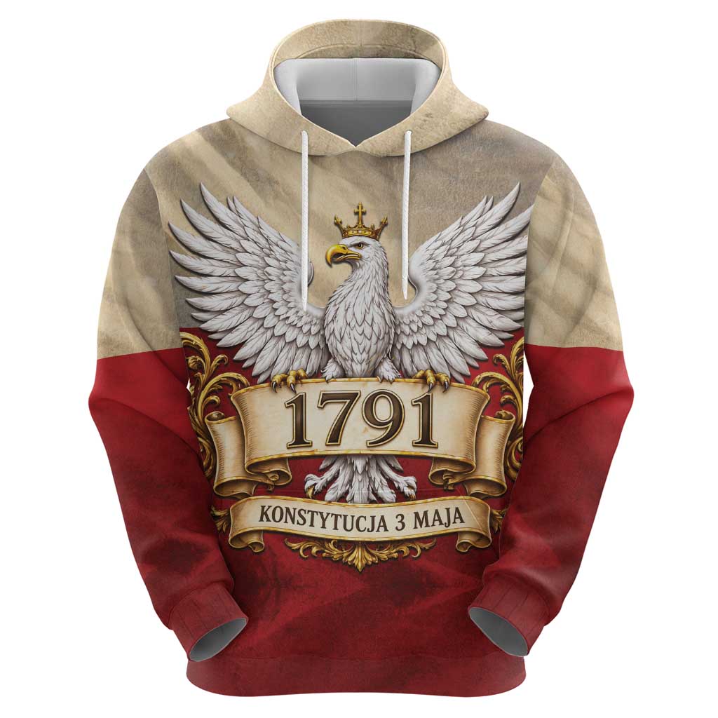 Poland Constitution Day 1791 Hoodie Polska Konstytucja 3 Maja Pride White Eagle