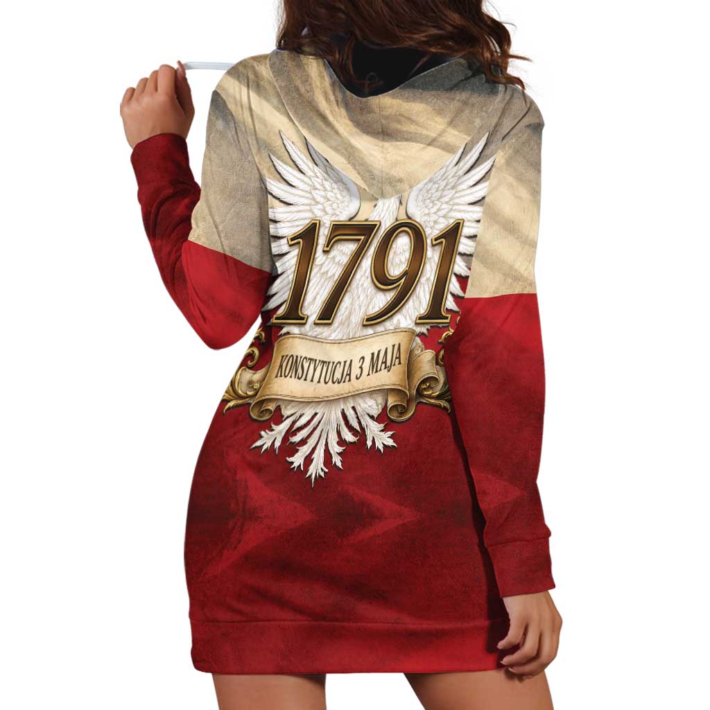 Poland Constitution Day 1791 Hoodie Dress Polska Konstytucja 3 Maja Pride White Eagle