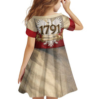 Poland Constitution Day 1791 Kid Short Sleeve Dress Polska Konstytucja 3 Maja Pride White Eagle