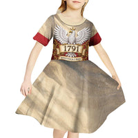 Poland Constitution Day 1791 Kid Short Sleeve Dress Polska Konstytucja 3 Maja Pride White Eagle