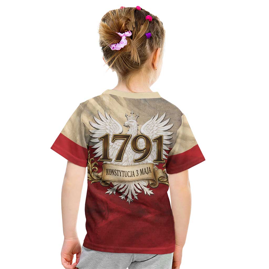 Poland Constitution Day 1791 Kid T Shirt Polska Konstytucja 3 Maja Pride White Eagle