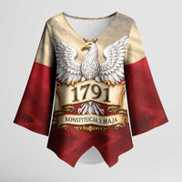 Poland Constitution Day 1791 Kimono Sleeve Blouse Polska Konstytucja 3 Maja Pride White Eagle