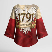 Poland Constitution Day 1791 Kimono Sleeve Blouse Polska Konstytucja 3 Maja Pride White Eagle