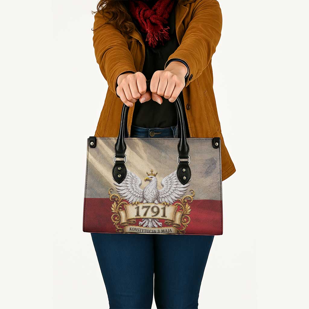Poland Constitution Day 1791 Leather Bag Polska Konstytucja 3 Maja Pride White Eagle