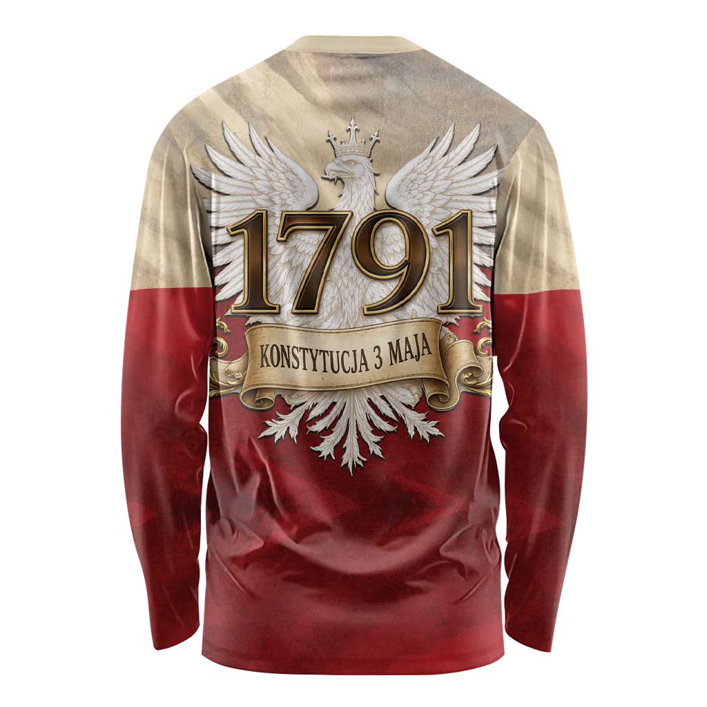 Poland Constitution Day 1791 Long Sleeve Shirt Polska Konstytucja 3 Maja Pride White Eagle