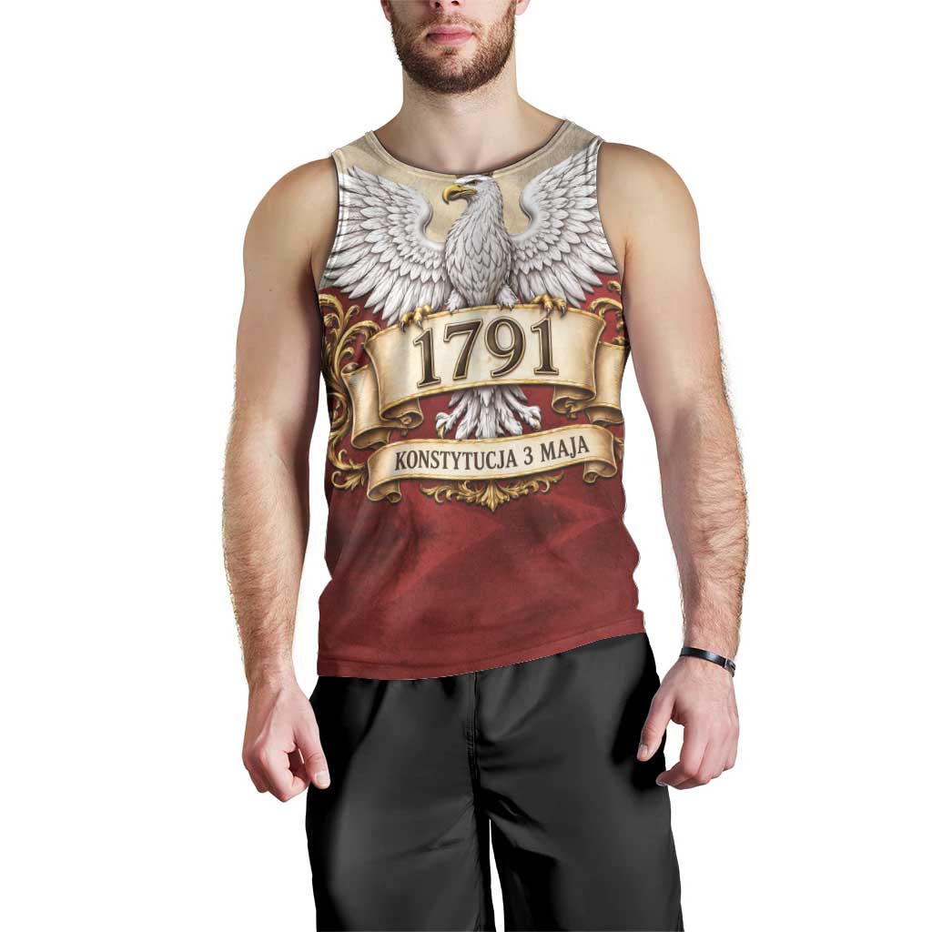 Poland Constitution Day 1791 Men Tank Top Polska Konstytucja 3 Maja Pride White Eagle