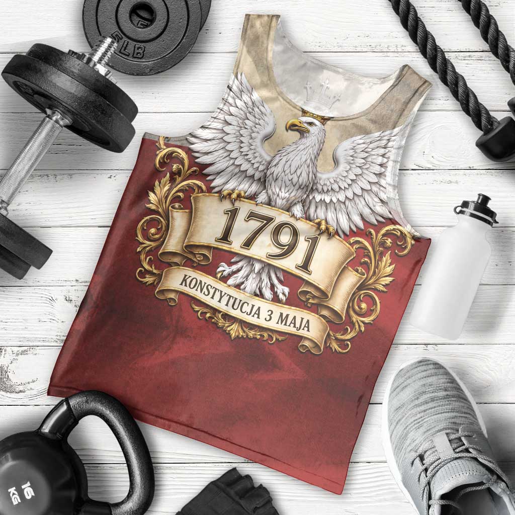 Poland Constitution Day 1791 Men Tank Top Polska Konstytucja 3 Maja Pride White Eagle