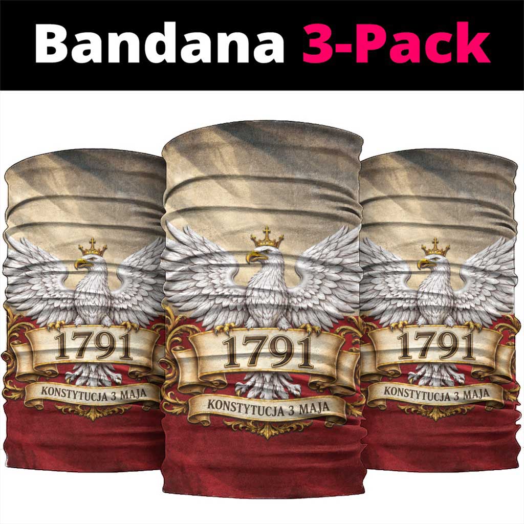 Poland Constitution Day 1791 Neck Gaiter Polska Konstytucja 3 Maja Pride White Eagle