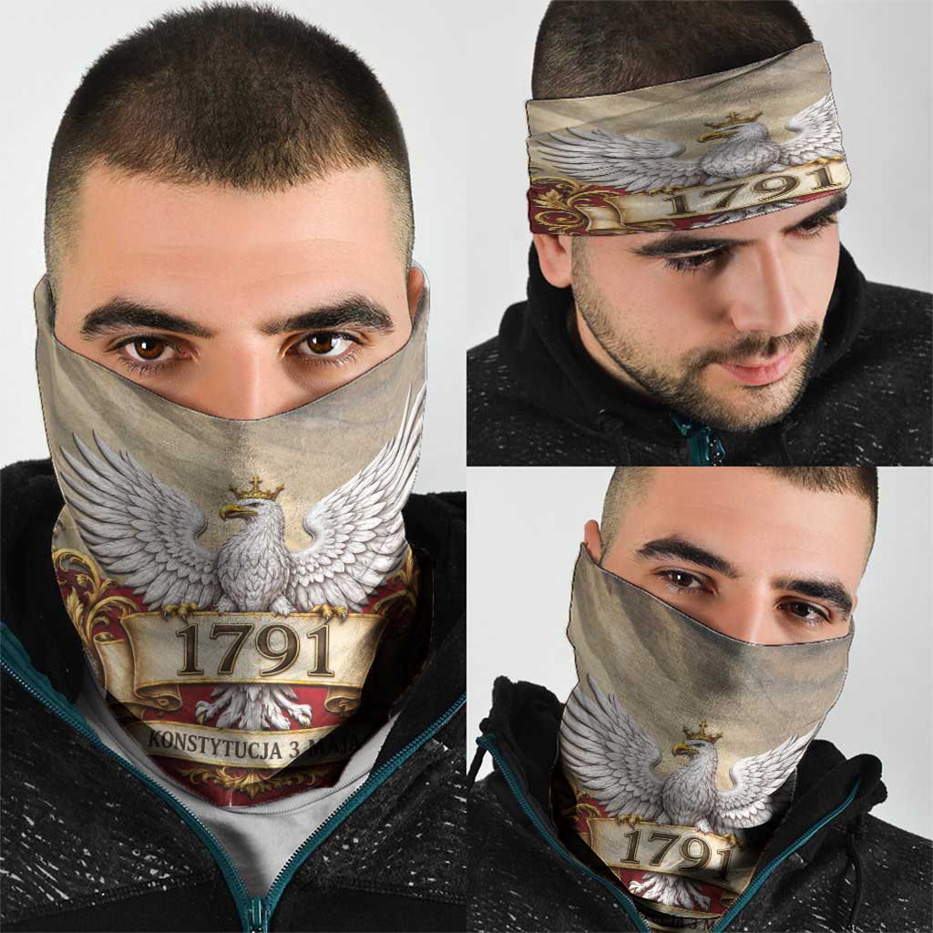 Poland Constitution Day 1791 Neck Gaiter Polska Konstytucja 3 Maja Pride White Eagle