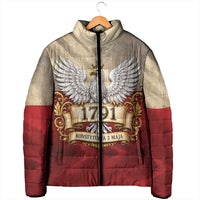 Poland Constitution Day 1791 Padded Jacket Polska Konstytucja 3 Maja Pride White Eagle