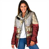 Poland Constitution Day 1791 Padded Jacket Polska Konstytucja 3 Maja Pride White Eagle