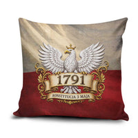 Poland Constitution Day 1791 Pillow Cover Polska Konstytucja 3 Maja Pride White Eagle