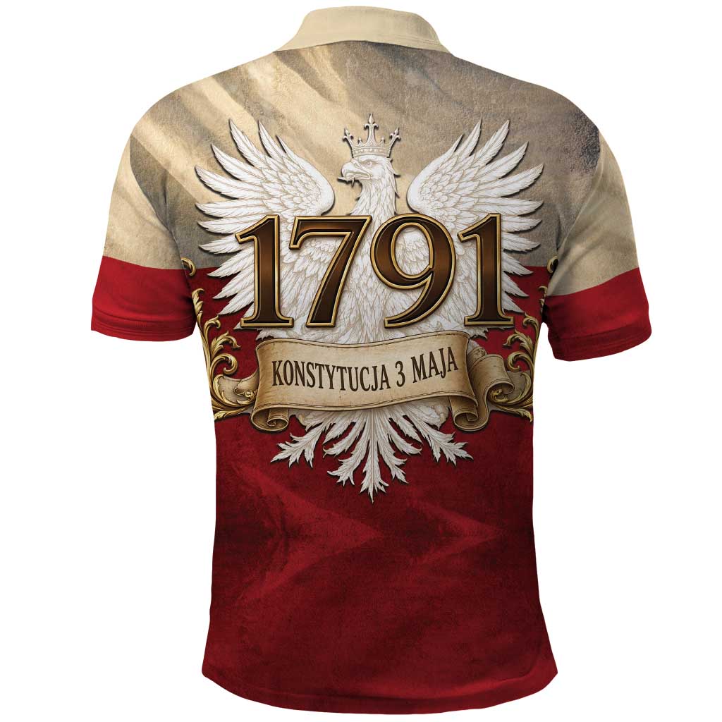 Poland Constitution Day 1791 Polo Shirt Polska Konstytucja 3 Maja Pride White Eagle