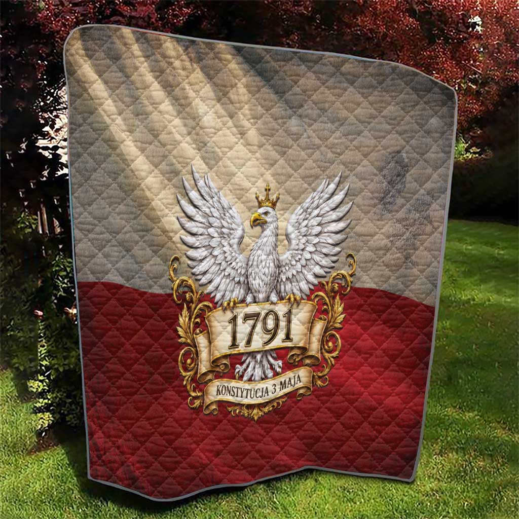 Poland Constitution Day 1791 Quilt Polska Konstytucja 3 Maja Pride White Eagle