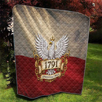 Poland Constitution Day 1791 Quilt Polska Konstytucja 3 Maja Pride White Eagle