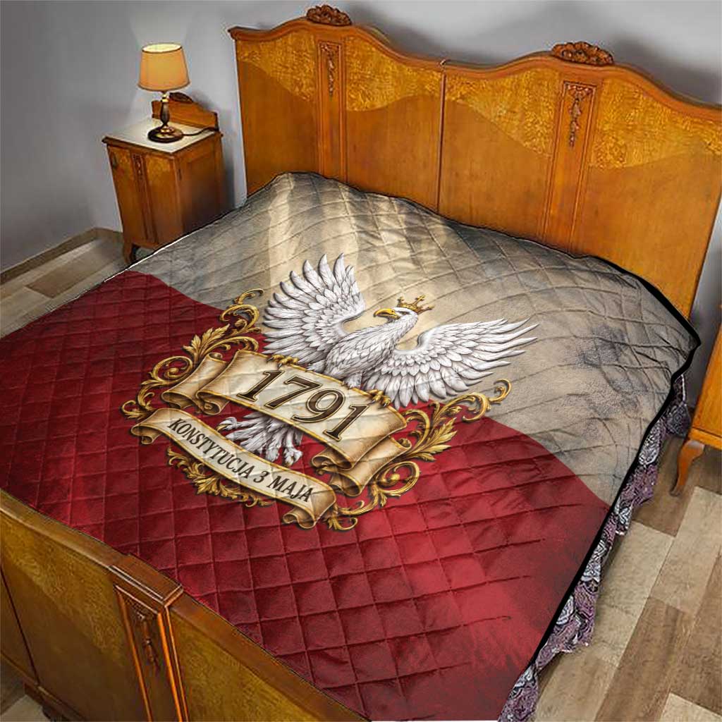 Poland Constitution Day 1791 Quilt Polska Konstytucja 3 Maja Pride White Eagle